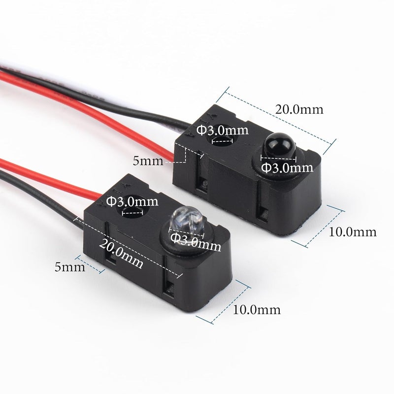 Starry 5Pcs IR Break Beam Sensor LEDs Counting Module Distance Sensor Split 5MM Through-Beam Photoelectric Switch for Apply Relay - Image 2